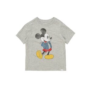 GAP Tričko 'Mickey'  šedý melír / červená / žlutá / modrá