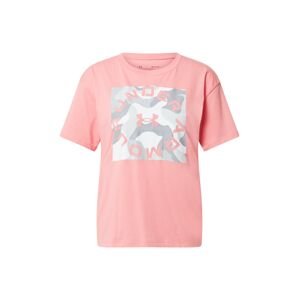 UNDER ARMOUR Funkční tričko šedá / světle šedá / pink