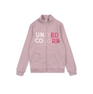 UNITED COLORS OF BENETTON Mikina s kapucí  růžová / mix barev