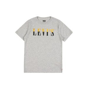 LEVI'S Tričko  šedý melír / žlutá / černá