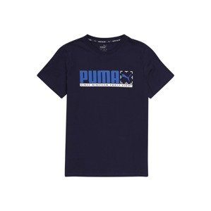 PUMA Tričko 'Active Sports'  modrá / tmavě modrá / bílá