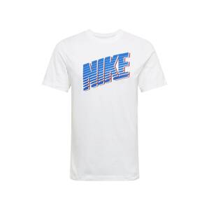 Nike Sportswear Tričko  bílá / modrá / červená