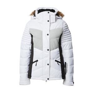 Superdry Snow Outdoorová bunda  bílá / světle šedá / černá