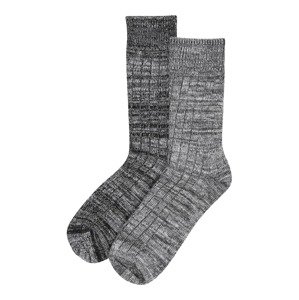 JACK & JONES Ponožky 'WINTER'  černá / šedá