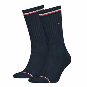 Tommy Hilfiger Underwear Ponožky  marine modrá / bílá / pastelově červená