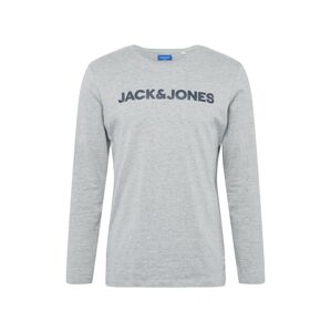 JACK & JONES Tričko '30 HISTORY'  šedá / tmavě modrá