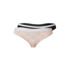 Calvin Klein Underwear Tanga  pink / černá / bílá