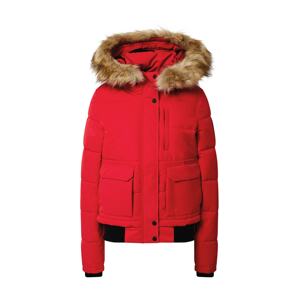 Superdry Zimní bunda 'EVEREST'  červená / hnědá