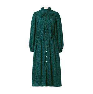 Louche Košilové šaty 'Zuri Lucky Flower'  tmavě modrá / tmavě zelená / bílá
