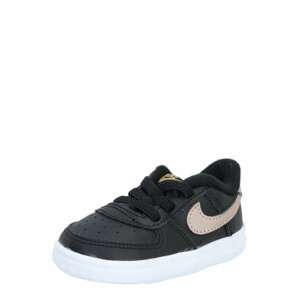 Nike Sportswear Sportovní boty 'Force 1 Crib'  zlatá / černá / pudrová