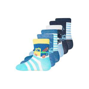 EWERS Ponožky  bílá / limone / námořnická modř / nefritová / pastelově červená