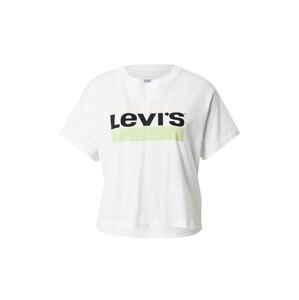LEVI'S Tričko zelená / černá / bílá