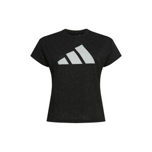 ADIDAS PERFORMANCE Funkční tričko světle šedá / černý melír