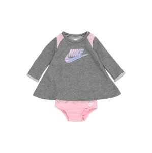 Nike Sportswear Šaty 'TERRY'  šedá / růžová
