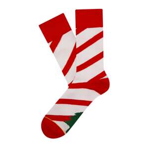 CHEERIO* Ponožky 'Candy Tree'  bílá / zelená / červená