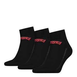 LEVI'S Ponožky  červená / černá