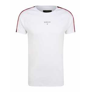 SikSilk Shirt  bílá / černá / červená