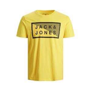 Jack & Jones Junior Tričko  žlutá / černá
