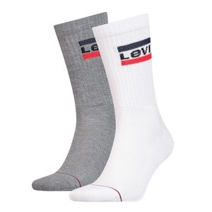 LEVI'S Ponožky  bílá / šedá / červená / černá / námořnická modř