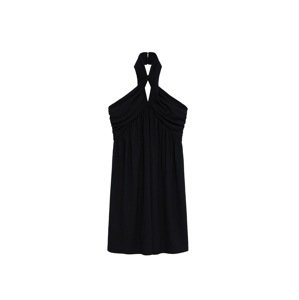 MANGO Koktejlové šaty 'Vestido' černá