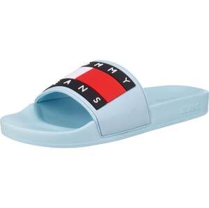 Tommy Jeans Pantofle 'Flag Pool Slide'  světlemodrá / červená / námořnická modř / bílá