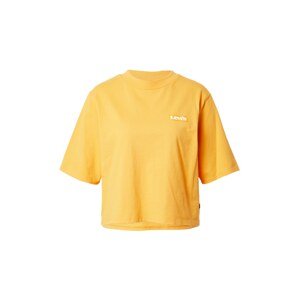 LEVI'S Tričko  zlatě žlutá / bílá