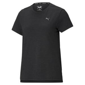 PUMA Funkční tričko 'Favourite Heather'  černá / stříbrná