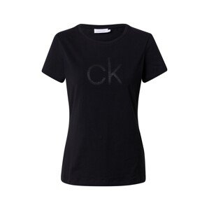 Calvin Klein Tričko 'DIAMANTE'  černá