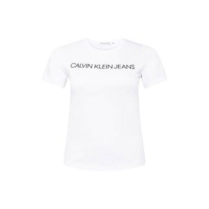 Calvin Klein Jeans Curve Tričko  černá / bílá