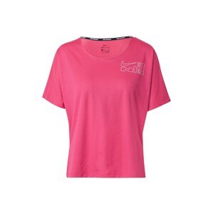 NIKE Funkční tričko 'City'  pink / bílá
