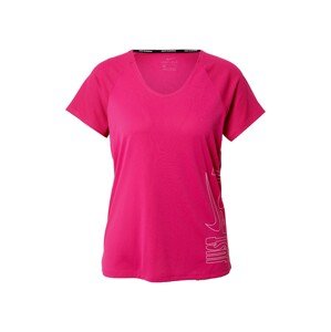 NIKE Funkční tričko 'Miler'  pink / bílá