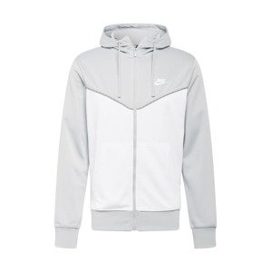 Nike Sportswear Mikina s kapucí 'Repeat'  světle šedá / bílá