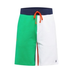 POLO RALPH LAUREN Kalhoty  zelená / bílá / oranžová / námořnická modř / modrá