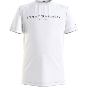 TOMMY HILFIGER Tričko  bílá / námořnická modř / ohnivá červená