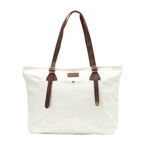 DreiMaster Vintage Nákupní taška  barva bílé vlny / hnědá
