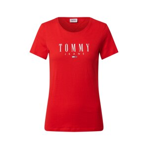 Tommy Jeans Tričko  světle červená / bílá / námořnická modř