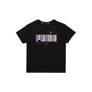 PUMA Tričko 'Alpha'  černá / růžová / fialová
