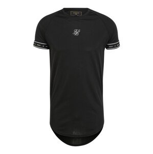 SikSilk Shirt  černá / bílá