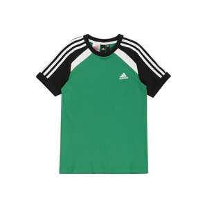 ADIDAS PERFORMANCE Funkční tričko  trávově zelená / bílá / černá