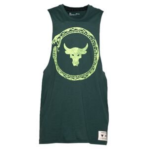 UNDER ARMOUR Funkční tričko 'Pjt Rock Same Game'  tmavě zelená / kiwi / bílá