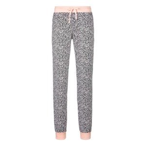 VIVANCE Pyžamové kalhoty  růžová / černá / bílá