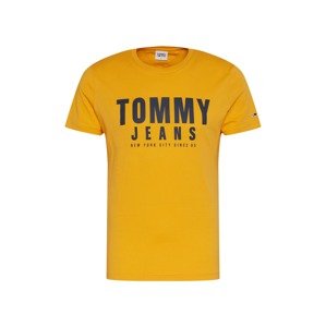 Tommy Jeans Tričko  oranžová / noční modrá