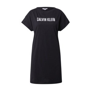 Calvin Klein Swimwear Letní šaty  černá / bílá
