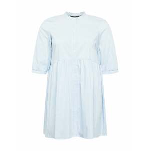 Vero Moda Curve Košilové šaty  světlemodrá / bílá
