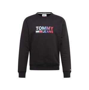 Tommy Jeans Mikina  černá / červená / bílá / fialová / modrá