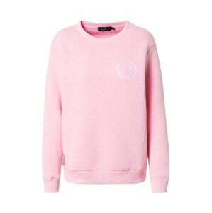 Zwillingsherz Sweatshirt 'Sarina'  světle růžová / bílá
