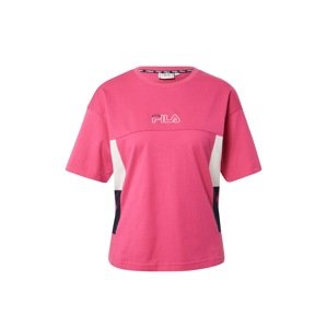 FILA Funkční tričko  přírodní bílá / tmavě modrá / pink