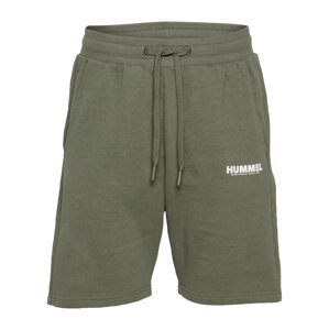 Hummel Sportovní kalhoty  zelená / bílá