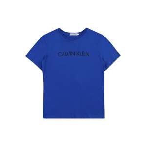 Calvin Klein Jeans Tričko  královská modrá / černá