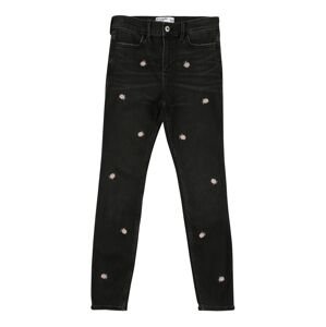 Abercrombie & Fitch Jeans  černá / růžová / pastelově zelená